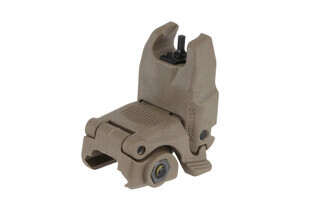 The Magpul MBUS flat dark earth front sight is made from a durable polymer